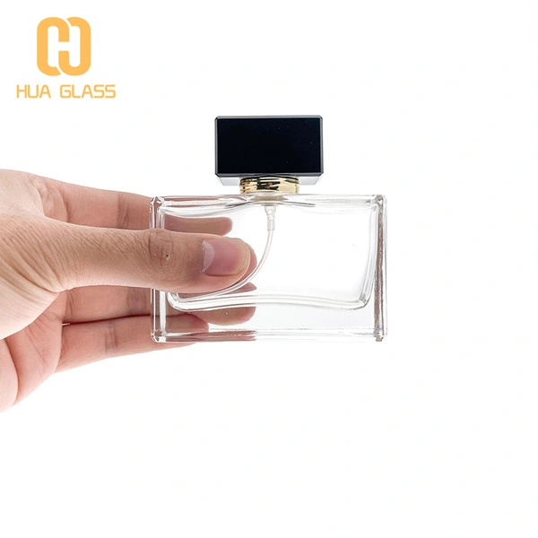 empty 30ml 50ml square glass perfume bottles