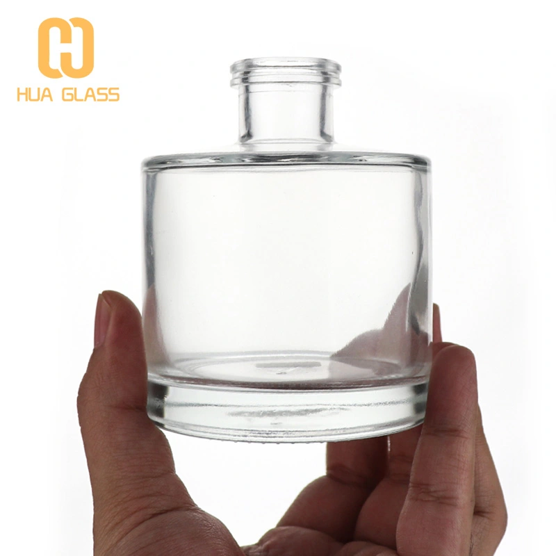 50 مل 100 مل 150 مل 200 مل اسطوانة زجاجة مستديرة الزجاج الناشر مع الفلين