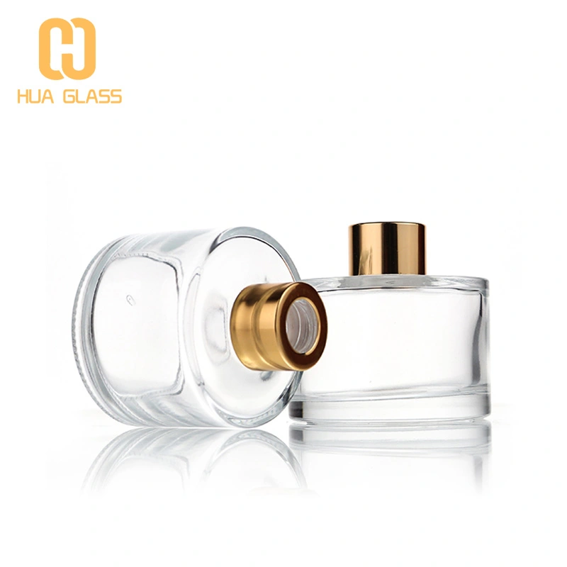 50ml 100ml 150ml 200ml botella de difusor de vidrio de color redondo cilíndrico  