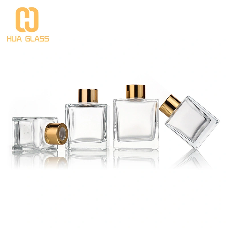 50 ml 100 ml 150 ml 200 ml carré forme de cube vis verre roseau diffuseur bouteille