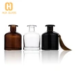 50ml 100ml 150ml bouteille de diffuseur de roseaux en verre à col long de forme ronde