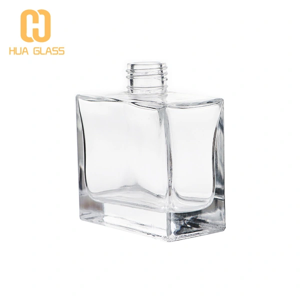 botella difusora de caña cuadrada 140ml botellas de vidrio difusor de caña