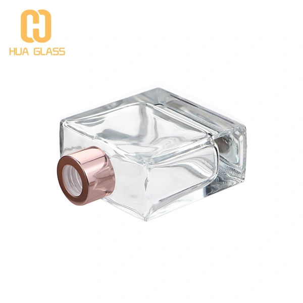 botella difusora de caña cuadrada 140ml botellas de vidrio difusor de caña