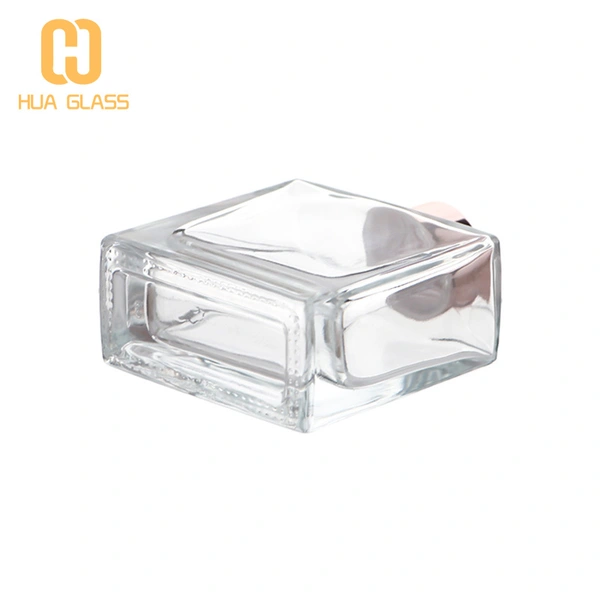 botella difusora de caña cuadrada 140ml botellas de vidrio difusor de caña