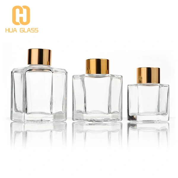 50ml 50ml 90ml 120ml 120ml botella difusora de caña de vidrio hexagonal