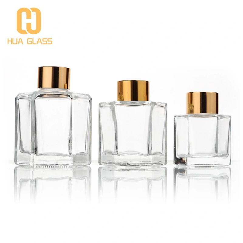 50ml 50ml 90ml 120ml 120ml botella difusora de caña de vidrio hexagonal