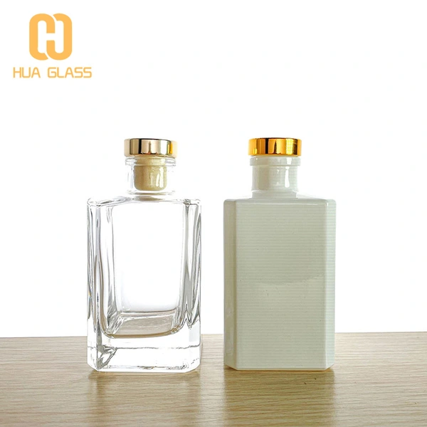 150 مل مستطيل الزجاج زجاجة الناشر القصب