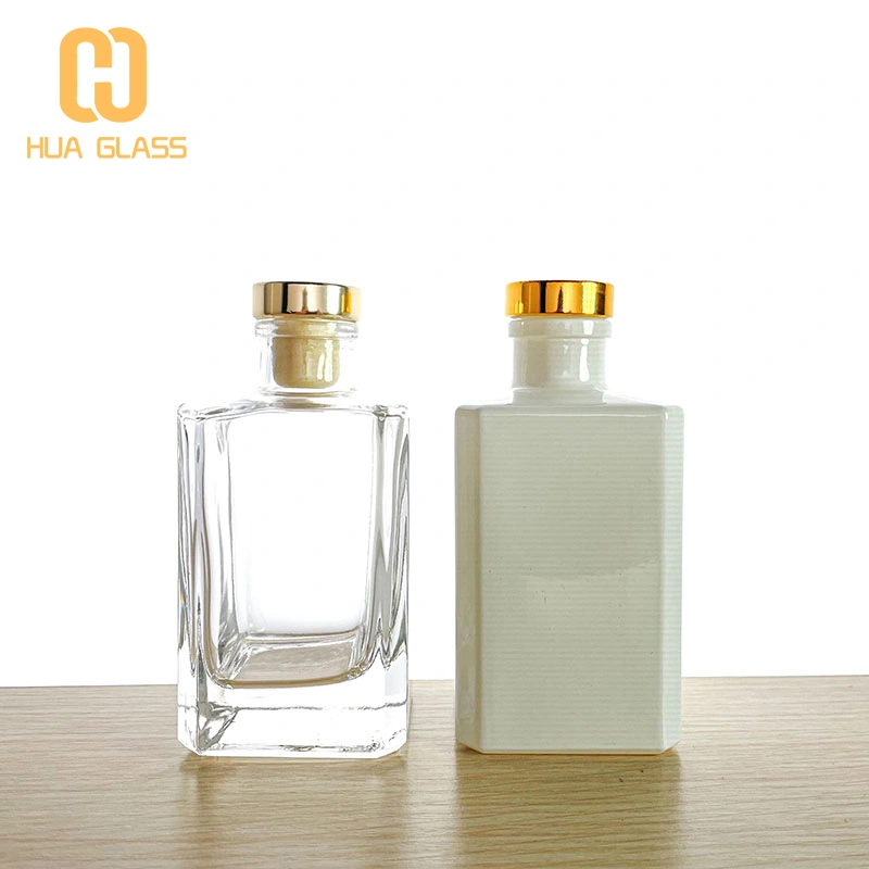 150 مل مستطيل الزجاج زجاجة الناشر القصب