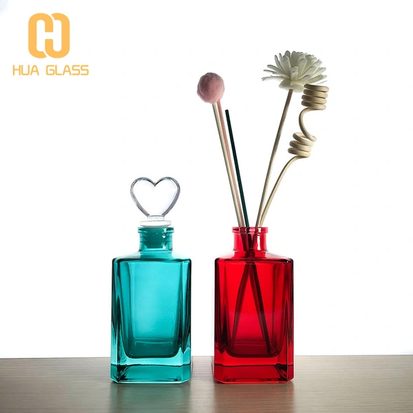 150 مل مستطيل الزجاج زجاجة الناشر القصب