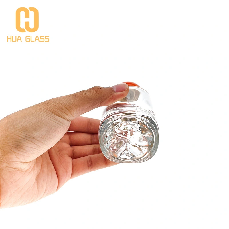 флакон духов 50 мл с вулканическим дном и красочной мраморной крышкой