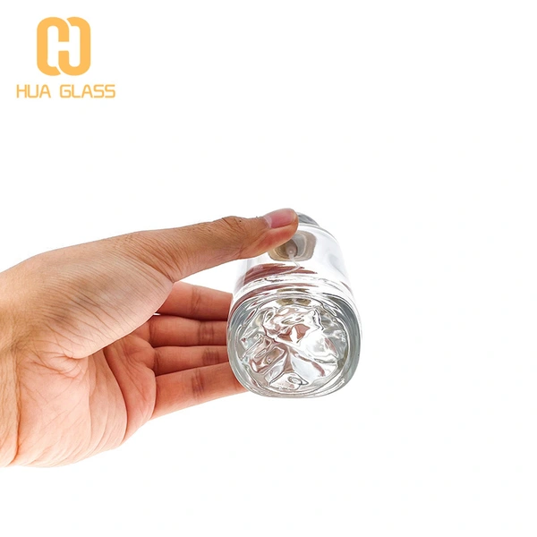 флакон духов 50 мл с вулканическим дном и красочной мраморной крышкой