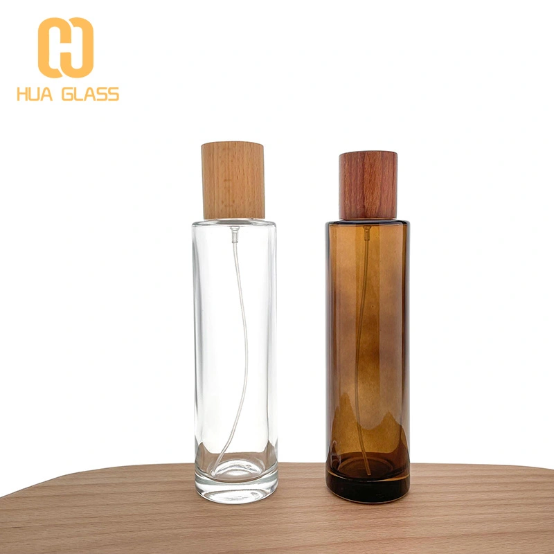 янтарное прозрачное стекло 50 мл флакон духов роскошные флаконы для духов оптом