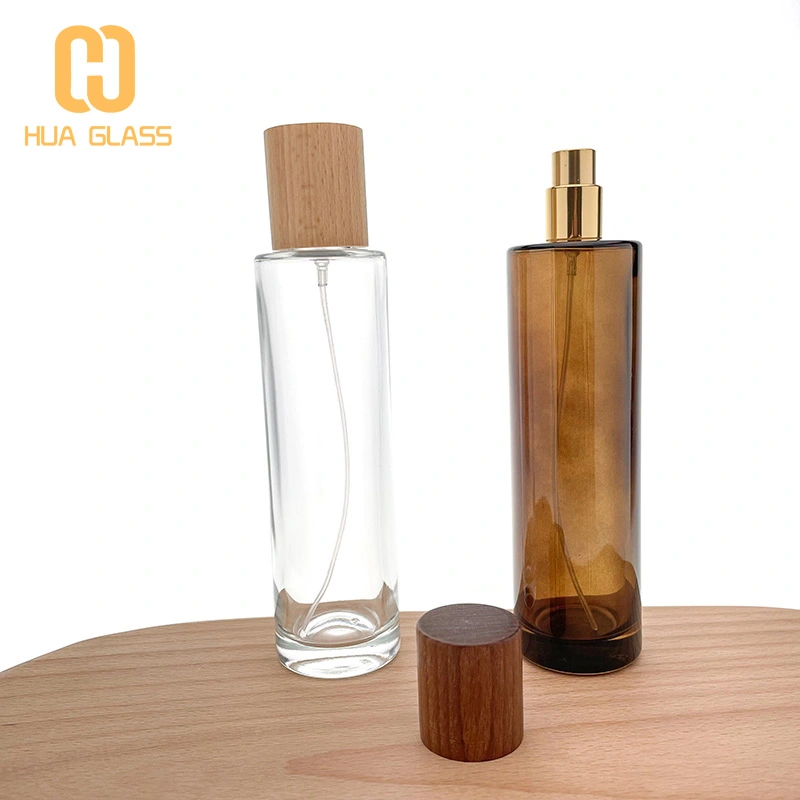 янтарное прозрачное стекло 50 мл флакон духов роскошные флаконы для духов оптом