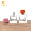 bouteille de parfum vide cube carré 30ml 50ml 100ml avec bouchon en marbre