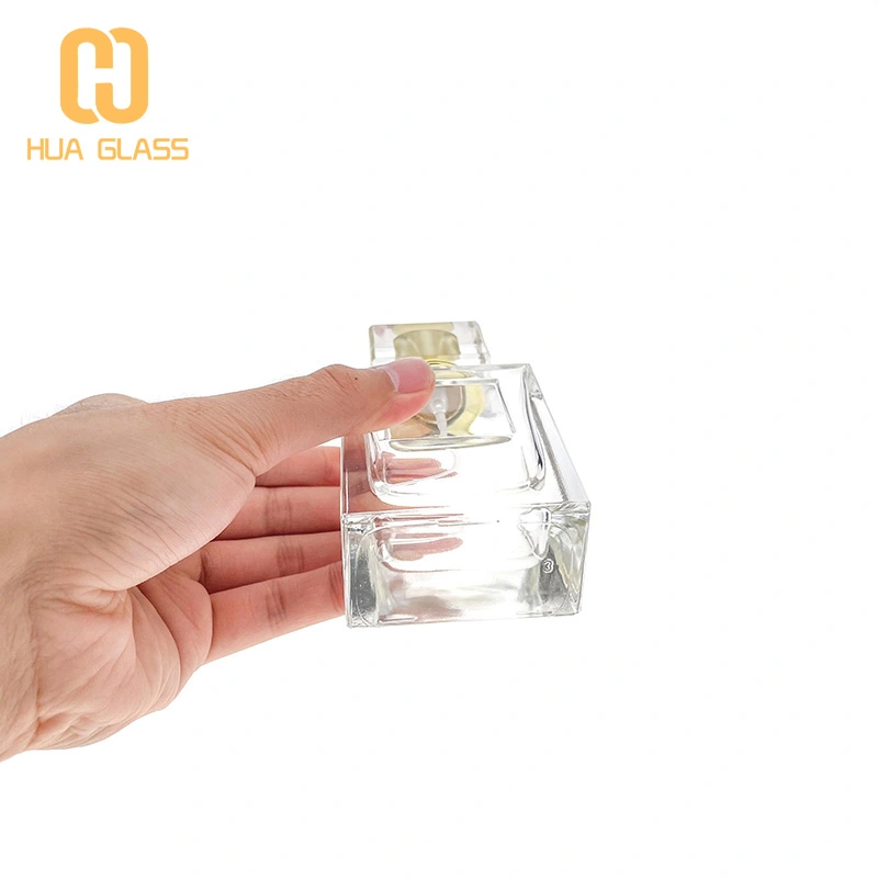 botella de perfume cuadrada botellas de perfume de vidrio de 50 ml