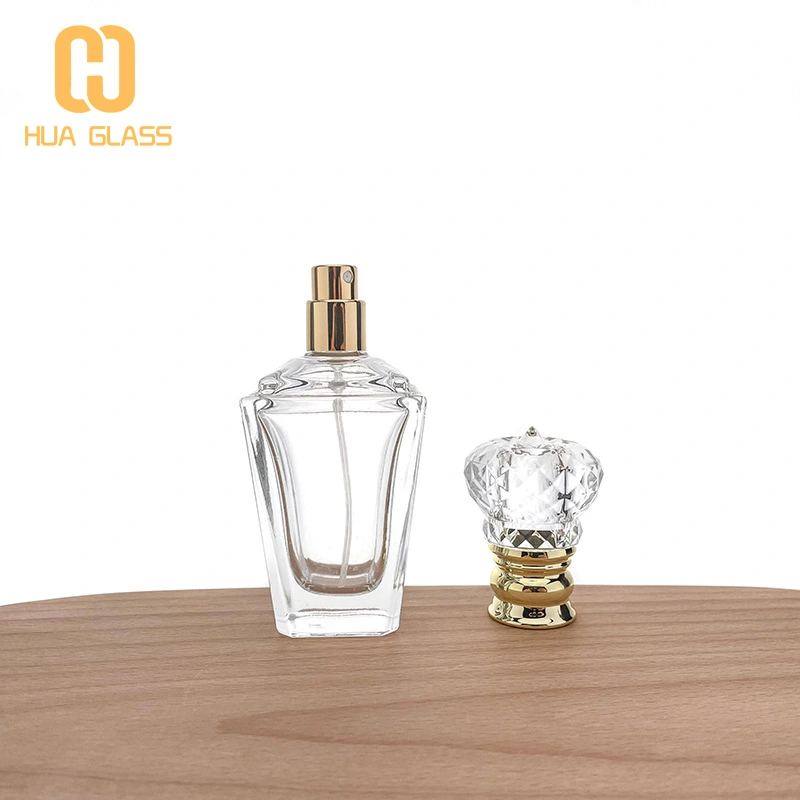 Frasco de perfume de lujo con forma de diamante de 60 ml