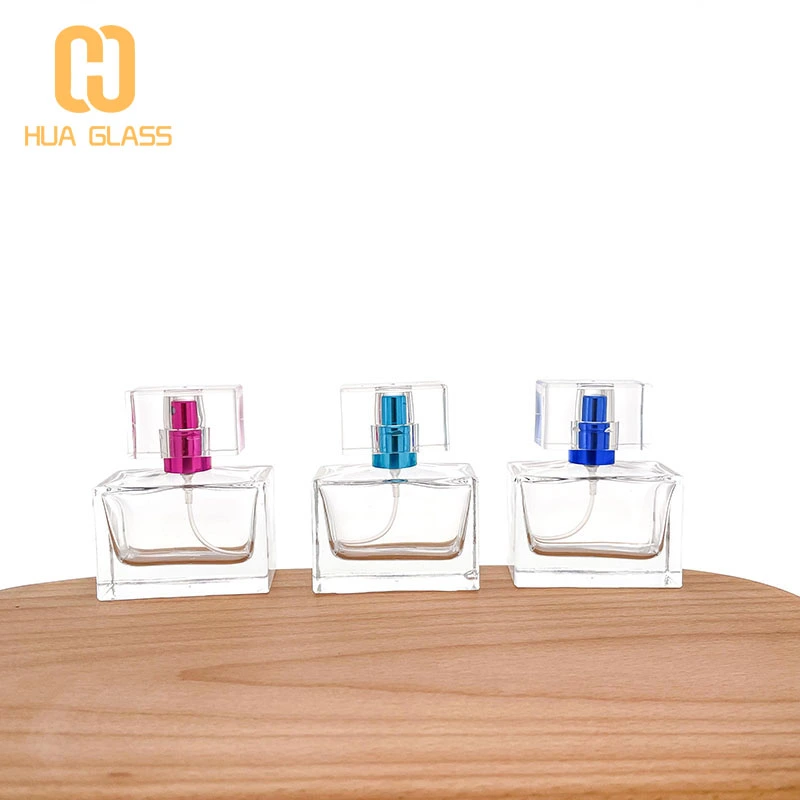 زجاجة عطر زجاجية مربعة 30 مل