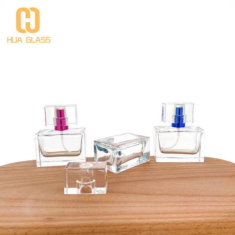 زجاجة عطر زجاجية مربعة 30 مل