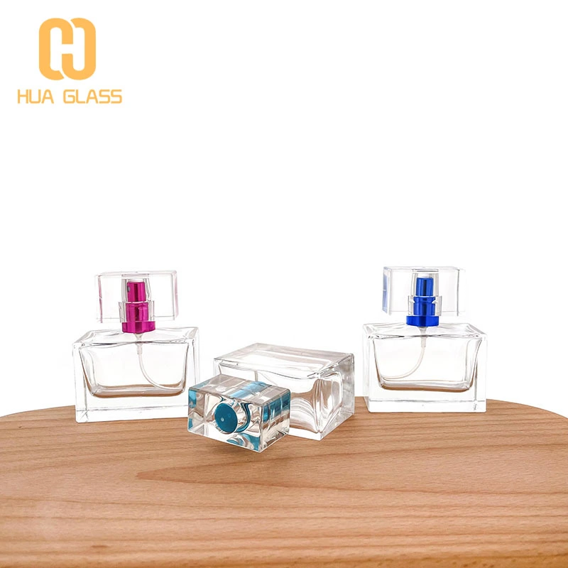 زجاجة عطر زجاجية مربعة 30 مل