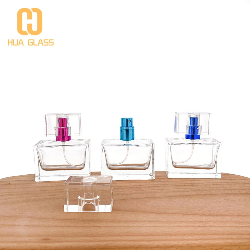 زجاجة عطر زجاجية مربعة 30 مل