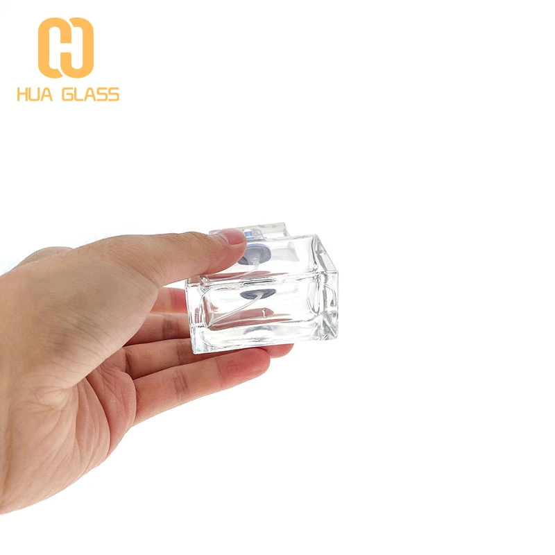 زجاجة عطر زجاجية مربعة 30 مل