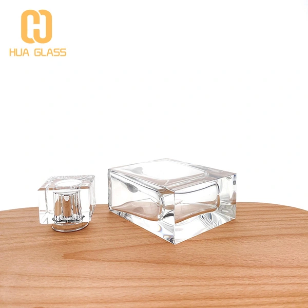 ملمع اليد 100 مل زجاجة عطر زجاجية زجاجة عطر مربعة