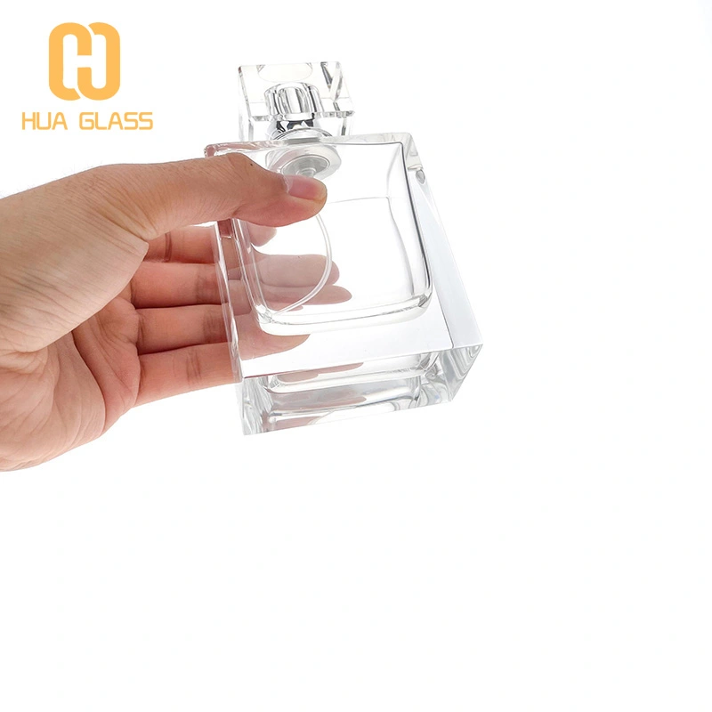 ملمع اليد 100 مل زجاجة عطر زجاجية زجاجة عطر مربعة  