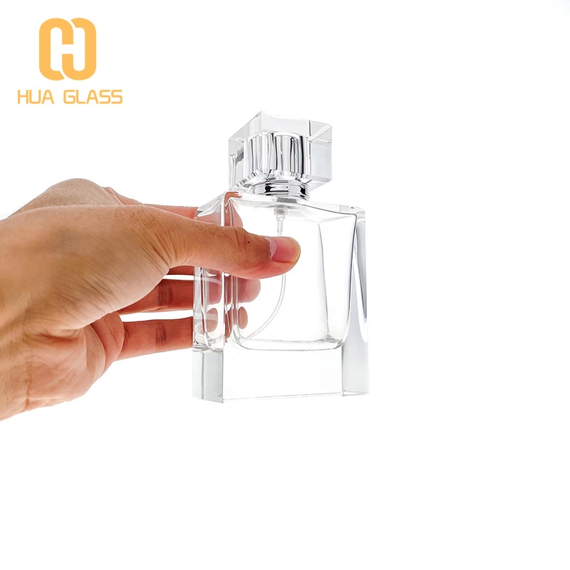 ملمع اليد 100 مل زجاجة عطر زجاجية زجاجة عطر مربعة  