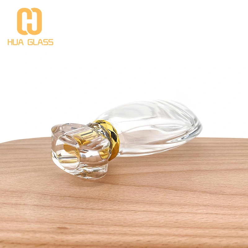 100 مل زجاجة عطر زجاجية مستديرة مسطحة زجاجات عطر جميلة