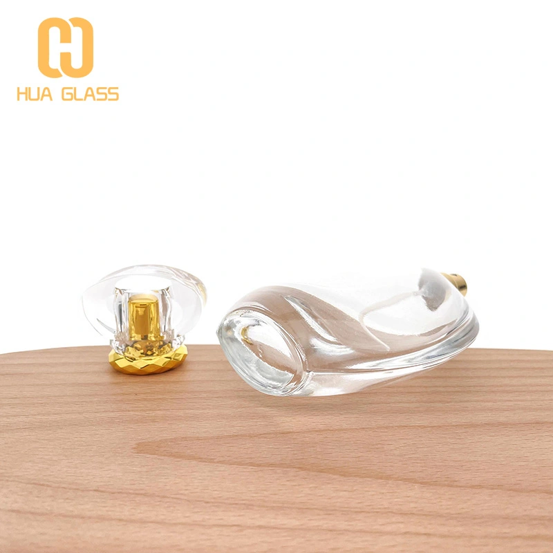 100 مل زجاجة عطر زجاجية مستديرة مسطحة زجاجات عطر جميلة