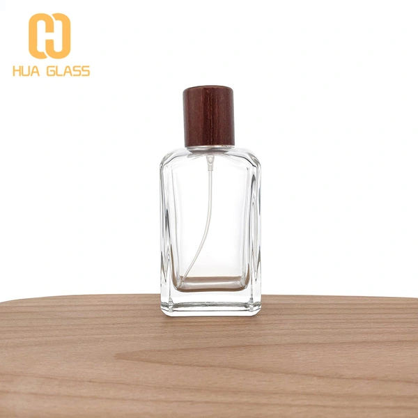 زجاجات العطور الفارغة 100 مل زجاجة عطر زجاجية مربعة