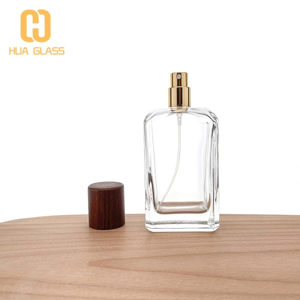 زجاجات العطور الفارغة 100 مل زجاجة عطر زجاجية مربعة