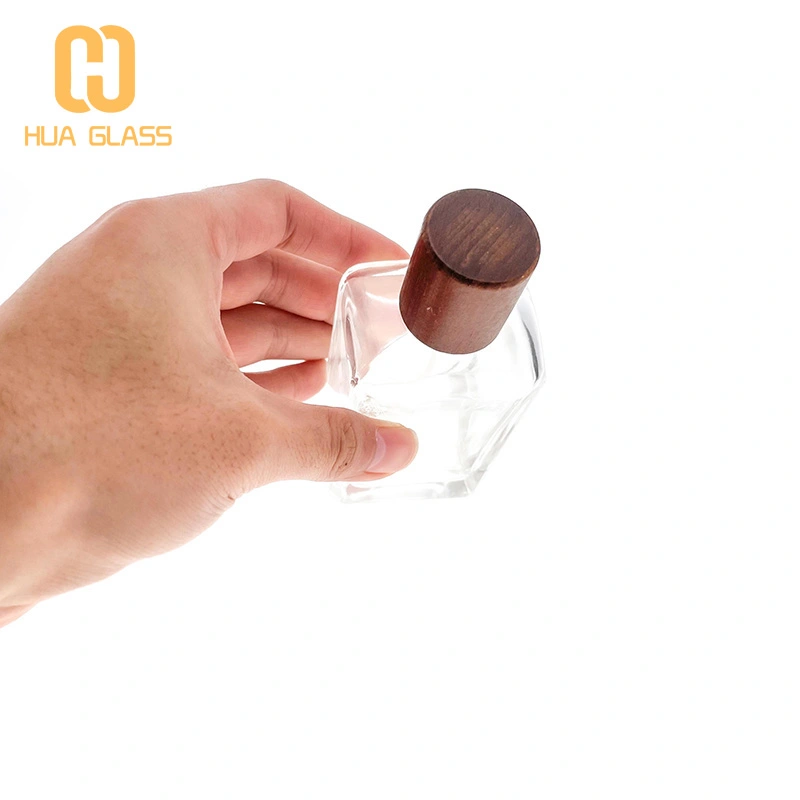 زجاجات العطور الفارغة 100 مل زجاجة عطر زجاجية مربعة  