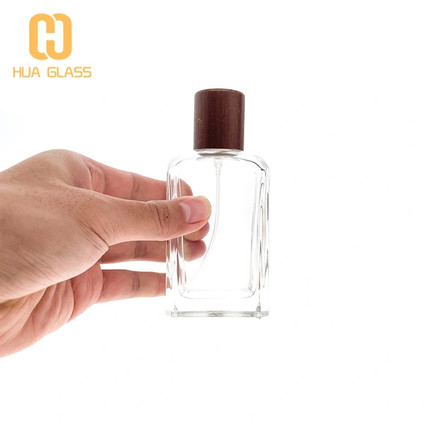 زجاجات العطور الفارغة 100 مل زجاجة عطر زجاجية مربعة