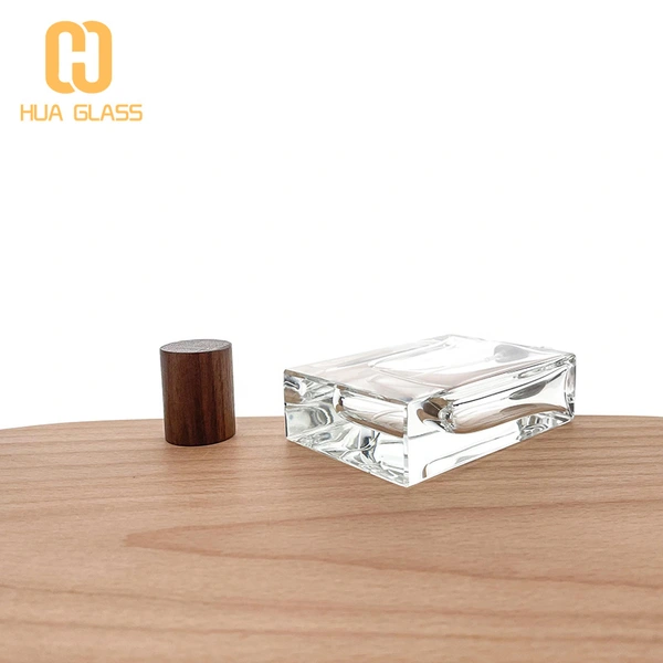 Pulido a mano de lujo 30ml 50ml 100ml botellas de perfume de vidrio