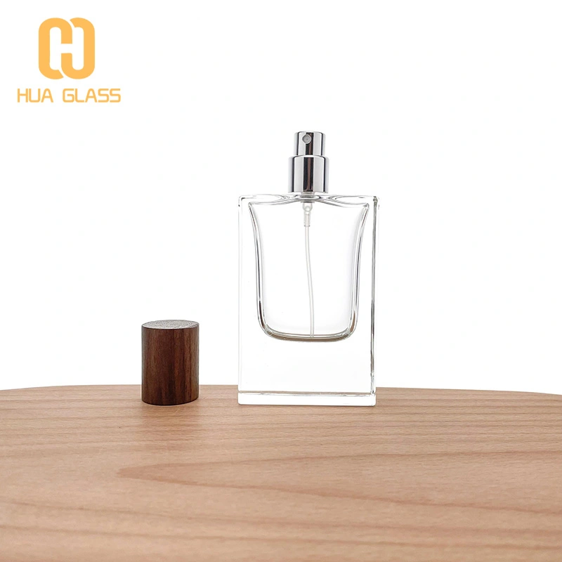 Pulido a mano de lujo 30ml 50ml 100ml botellas de perfume de vidrio