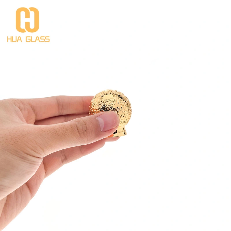 زجاجة عطر زجاجية مستديرة أسطوانية سعة 50 مل مع غطاء زمك  