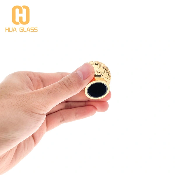 زجاجة عطر زجاجية مستديرة أسطوانية سعة 50 مل مع غطاء زمك