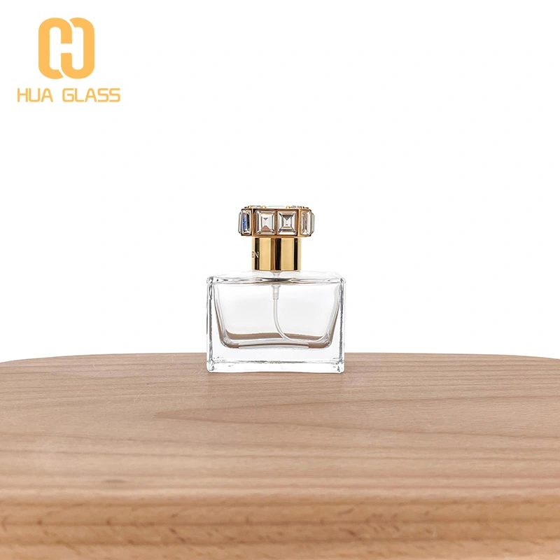 زجاجة عطر 30 مل زجاجة عطر تجعيد مع غطاء سبائك الزنك الماس  