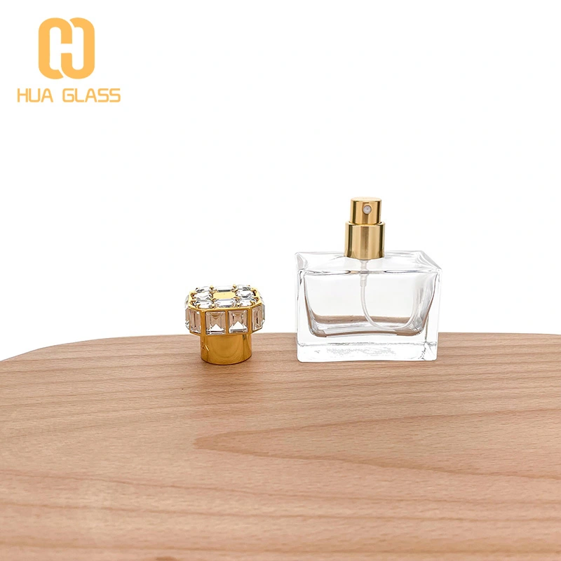 زجاجة عطر 30 مل زجاجة عطر تجعيد مع غطاء سبائك الزنك الماس  