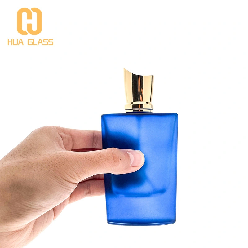 50 мл мужской одеколон матовый синий черный красный стеклянный колпачок из замак флакон духов