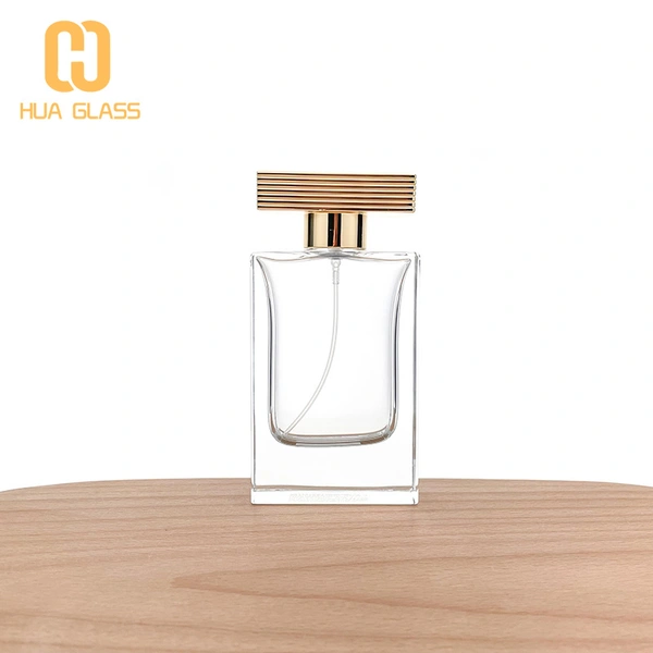 زجاجات عطر جديدة مخصصة 100 مللي عطر زجاجة مستطيلة الشكل