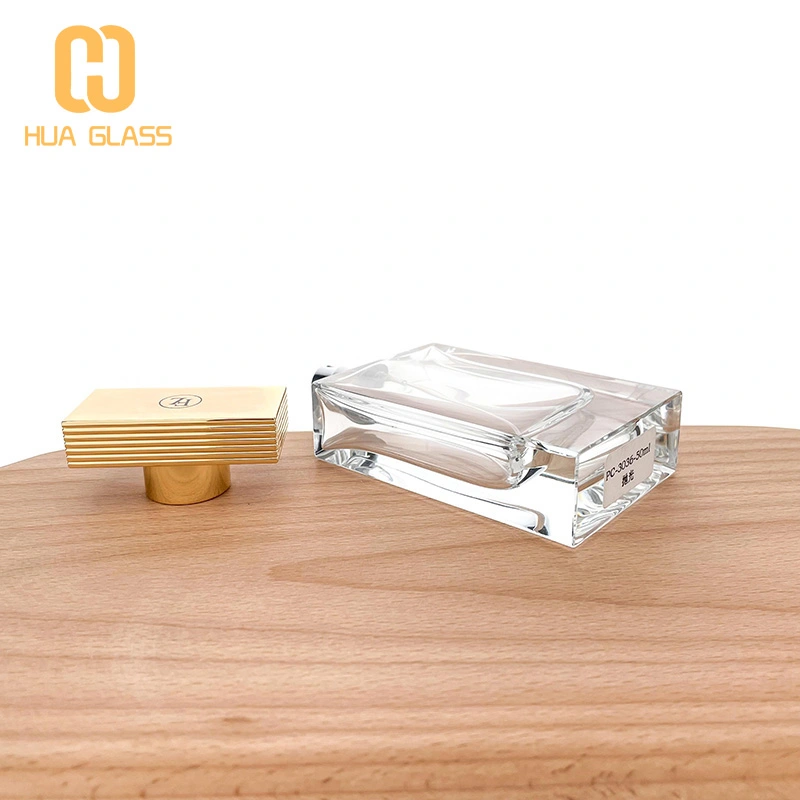 nouvelles bouteilles de parfum personnalisées parfum de bouteille en verre rectangle de 100 ml