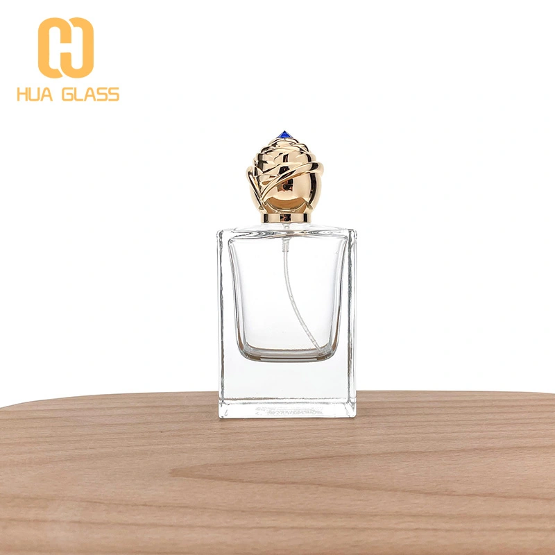 flacons de parfum de luxe 50 ml 100 ml flacon de parfum bouchon en alliage de zinc  