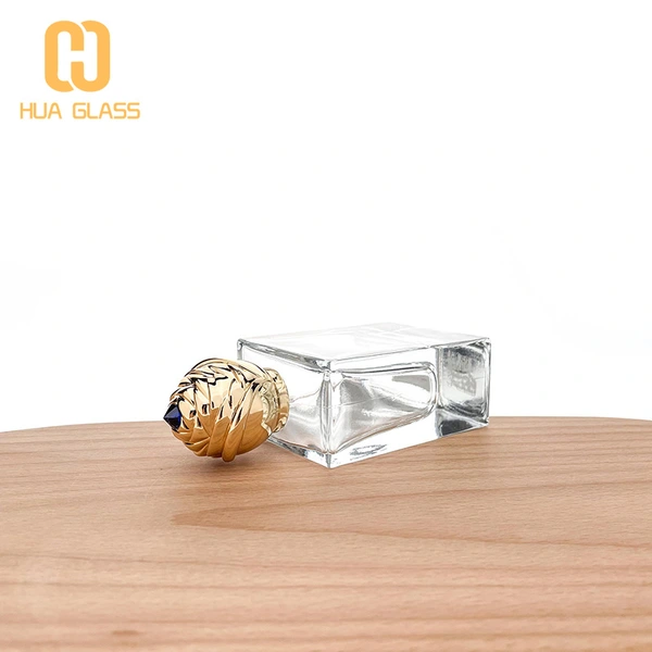 flacons de parfum de luxe 50 ml 100 ml flacon de parfum bouchon en alliage de zinc