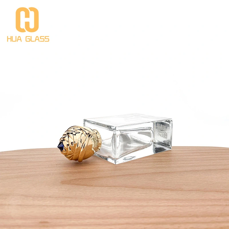 flacons de parfum de luxe 50 ml 100 ml flacon de parfum bouchon en alliage de zinc  