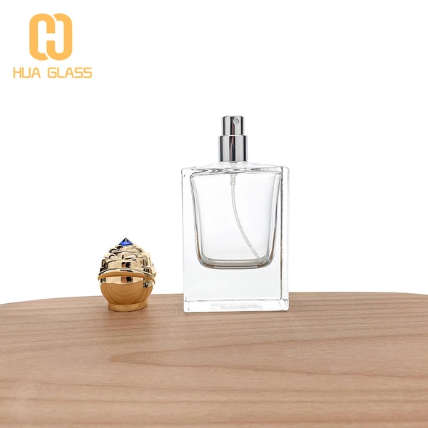 flacons de parfum de luxe 50 ml 100 ml flacon de parfum bouchon en alliage de zinc