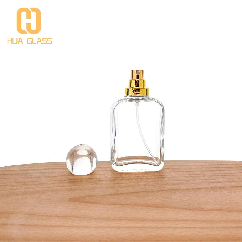 50 мл флакон духов стеклянный пустой флакон духов с прозрачной круглой крышкой