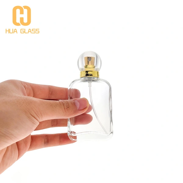 50 мл флакон духов стеклянный пустой флакон духов с прозрачной круглой крышкой