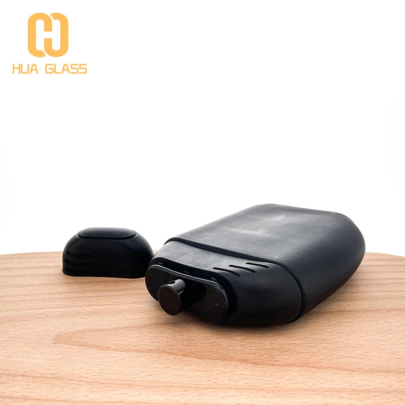 زجاجة عطر زجاجية سوداء 100 مل لكولونيا للرجال  